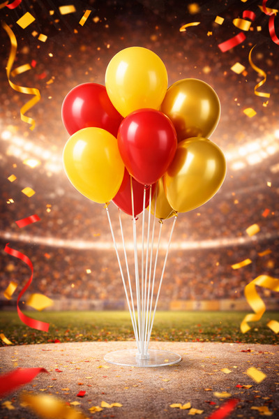 hediyehobihersey Football and Fan Balloon and Stand Set