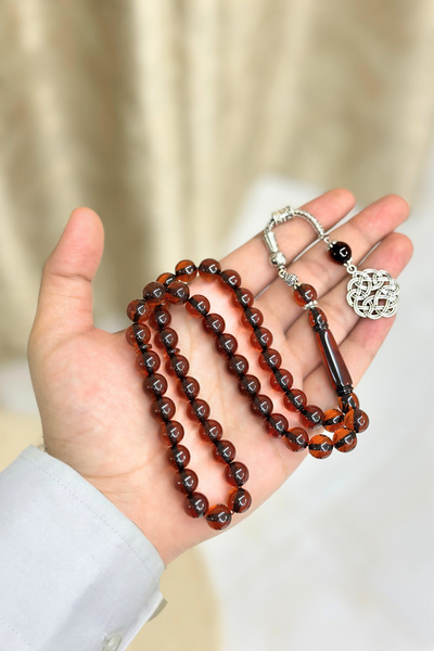 NAMAT Bakelite 45 count prayerbead rosary with stainless steel tassel