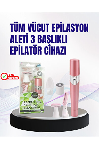 Mey İthalat® Ev Tipi Profesyonel Epilasyon Cihazı – Pembe