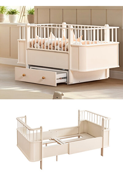 miracool Riva Büyüyen Karyola / Komple Mdf - Lake / Krem