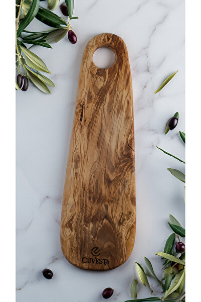 Cuvesta Zeytin Ağacı Doğal El Yapımı Sunum Tahtası 45x14 Cm