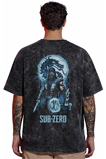 SEVBANO Tricou unisex supradimensionat, cu imprimeu pe spate, cu design Sub-Z...