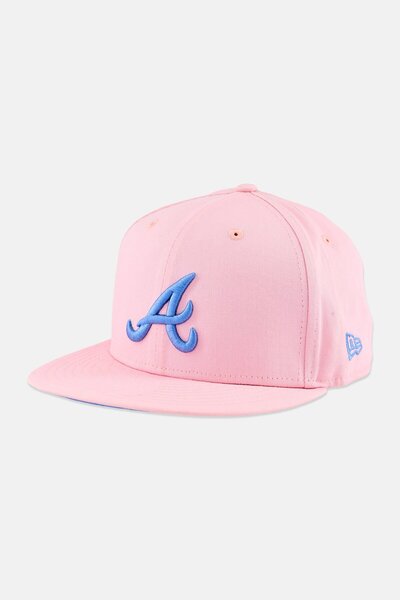NEW ERA x MLB Men Atlanta Braves Fitted Cap, Pink