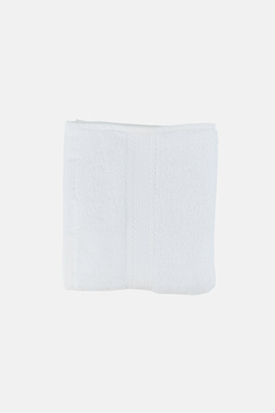 COTTON HOME Textured Hand Towel, White