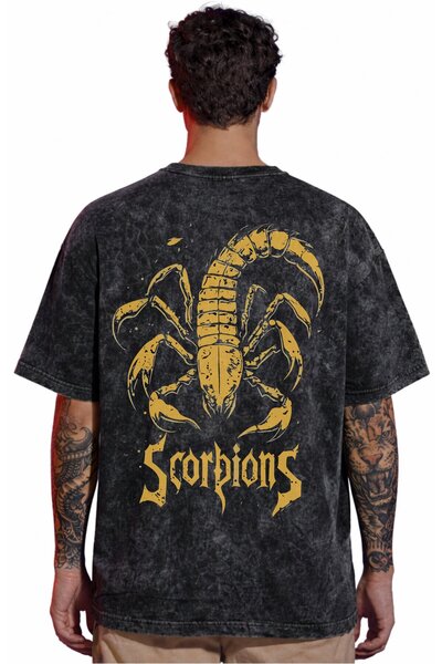 SEVBANO Dizajn Scorpions rok metal muzičkog benda, unisex majica sa leđnim pr...