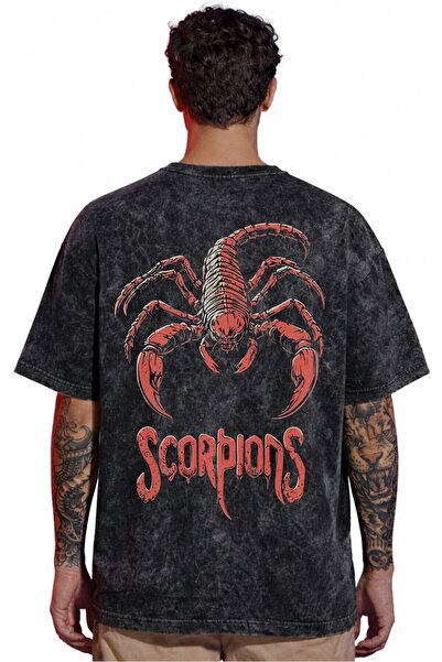 SEVBANO Dizajn Scorpions rok metal muzičkog benda, unisex majica sa leđnim pr...