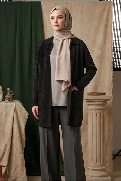 Alvina Large Size Knitting Cardigan 20611