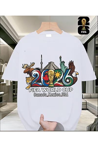 NOURAM FIFA World Cup Soccer T-Shirt with Vibrant Designs from The US, Canada
