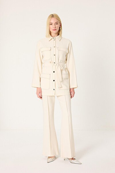 Touché Privé Beli̇ Kuşakli Diş Gömlek