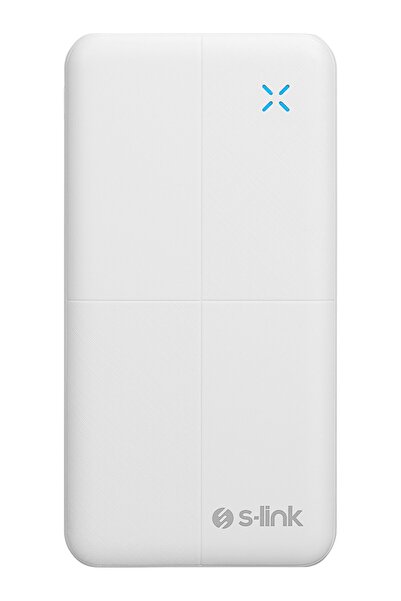 S-LINK İp-G12N 10000Mah Micro+Usb+ Type-C Giriş+Çıkış Beyaz Taşınabilir Pil Ş...