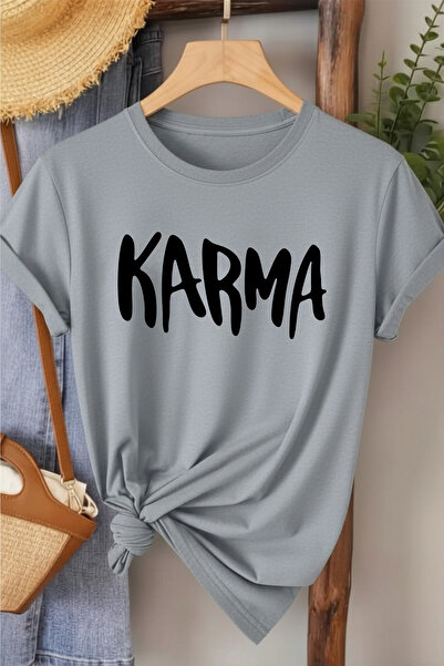 l'eivor Γυναικείο βαμβακερό μπλουζάκι με συνδυασμένη στάμπα