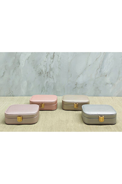 ForWhat 15X15Cm Makeup Jewelry Box for Office Home Office Organization
