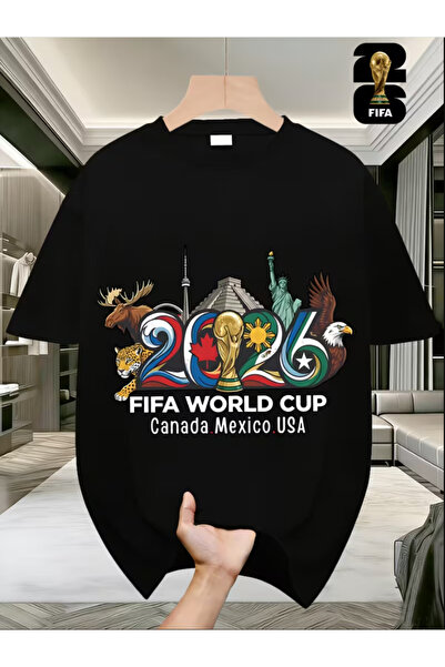 NOURAM FIFA World Cup Soccer T-Shirt with Vibrant Designs from The US, Canada