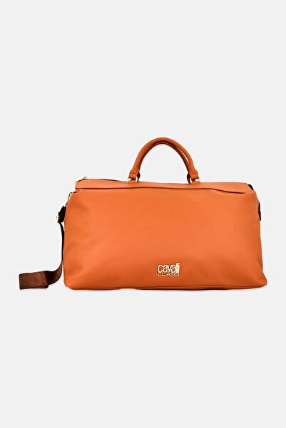 Cavalli Class Women Brand Logo Tote Bag, Dark Tan