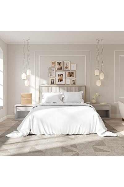 RocketLinen White Duvet Cover with 1 Pillow Sham - Duvet Cover/Quilt Cover Be...