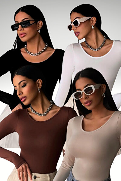 Bipantolon ΓΥΝΑΙΚΕΙΑ ΣΕΤ 4 ΤΕΜΑΧΙΩΝ ΛΕΥΚΗ ΚΡΕΜ ΜΠΛΟΥΖΑ ΚΑΦΕ ΜΑΥΡΗ ΜΠΛΟΥΖΑ ΠΡΙ...