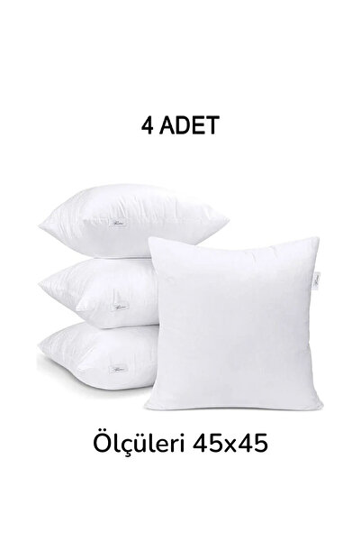 EMRİN AHŞAP OYUNCAK VE HEDİYELİK EŞYA 4 Adet Premium Kare Kırlent İç Yastık, ...