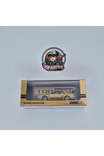 Inno 64 Models Inno 64 Nissan Skyline Top Secret R34 GT-R Gold