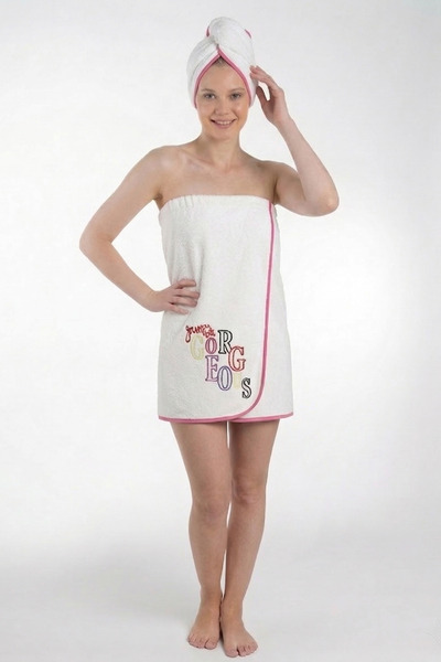 Kyron Σετ Σάουνας 2 Τεμαχίων – Πετσέτα + Σκουφάκι