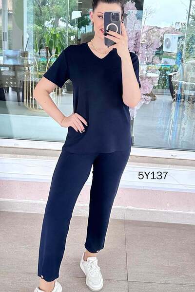 İnce Topuk Σετ V-Neck Modal 5y137