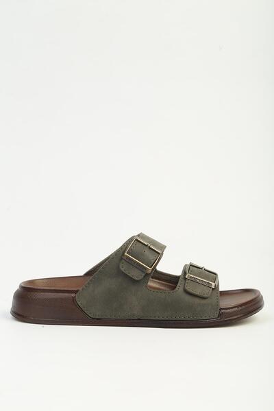 Pierre Cardin Khaki Men's Slippers Pc-7923