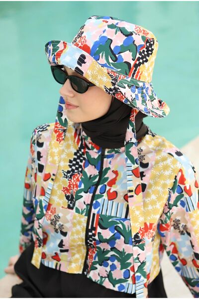 HEQA Bucket Hat Patchwork Pattern