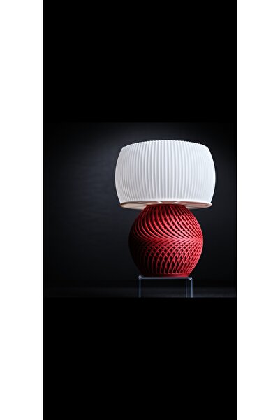 TASARIMÜRÜNLER Star3dStore 3D Baskı Tasarım Abajur - Modern Gece Lambası Kırm...