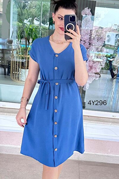 İnce Topuk Φόρεμα Aerobin με λαιμόκοψη 4y296