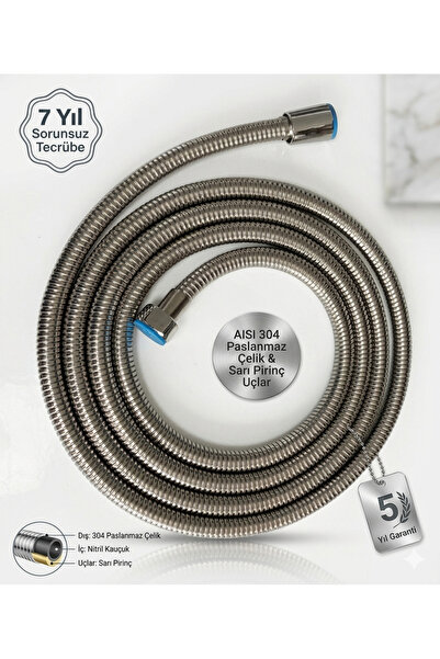Vival PREMİUM 3 METRE DUŞ HORTUMU DUŞ FSKİYESİ 300 CM 5 YIL GARANTİLİ YERLİ Ü...