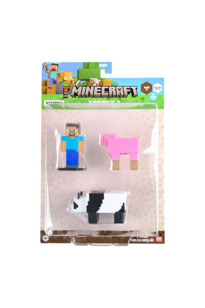 MINECRAFT 3D Toppeez 3'lü Figür Seti Seri-2 Model 2 PMI/MC2220