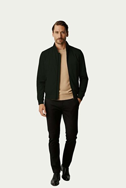 İgs Khaki Men's Bomber Jacket – Modern Cut