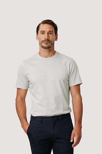 İgs White 100% Cotton Men's T-Shirt – Crew Neck