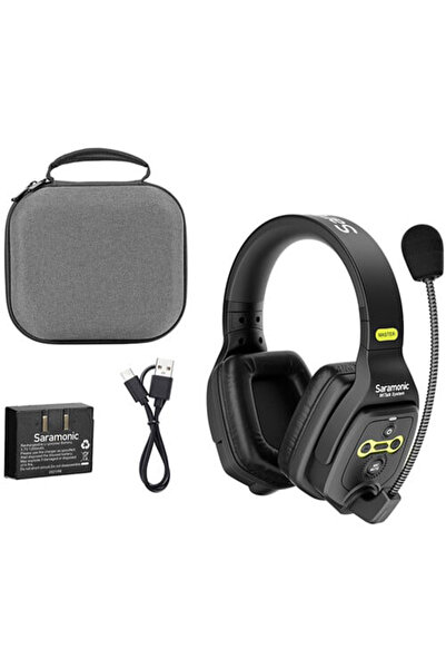 Saramonic Casti intercom Master, WiTalk DMH, Full-Duplex 1.9GHz, raza de pana...