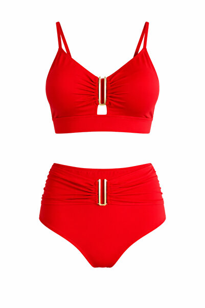 SAILOR moda Σετ μπικίνι με αξεσουάρ U στην ψηλή μέση