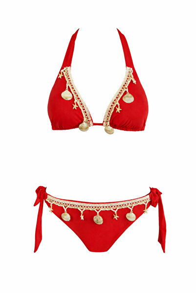 SAILOR moda Set bikini cu accesorii stea de mare triunghiulară