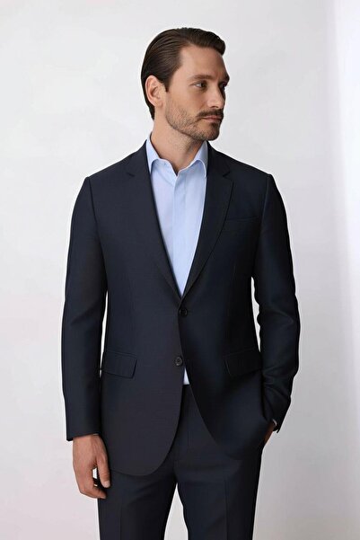 İgs Men's Navy Blue Bari (4 Drop) Classic Suit