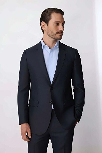 İgs Men's Navy Blue Regular Fit Classic Suit
