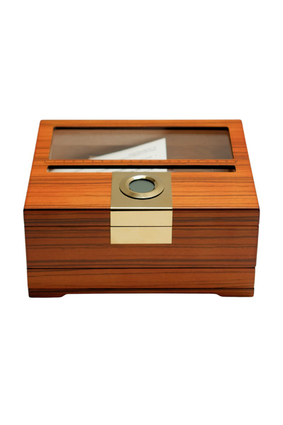 Parmida Kahverengi Humidor Puro Saklama Kutusu Puro Boyut Ölçüm Yüzeyli PHUM0271