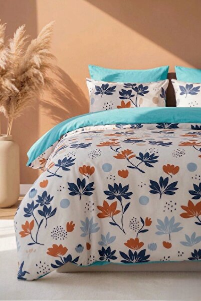 LaLiva Bali Esintisi Διπλό Σετ Κλινοσκεπασμάτων - Με Ελαστικό Σεντόνι - Βαμβα...