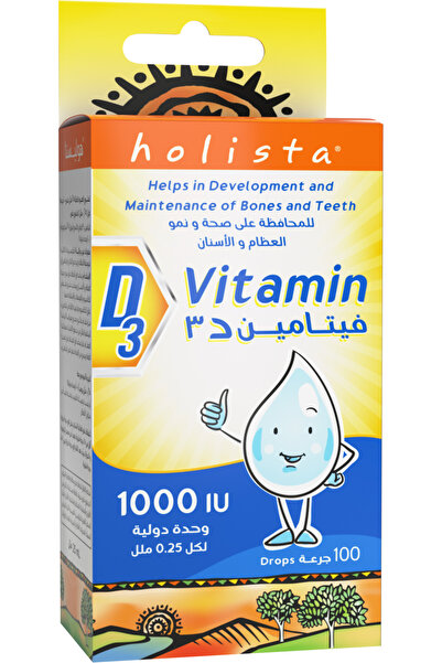 Holista Vitamin D3 1000 IU / 0.25 Ml 25 Ml Drops