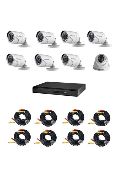 Hikvision مجموعة كاميرات مراقبة هيكفيجن 7كاميرات خارجية 1كاميرا داخلية