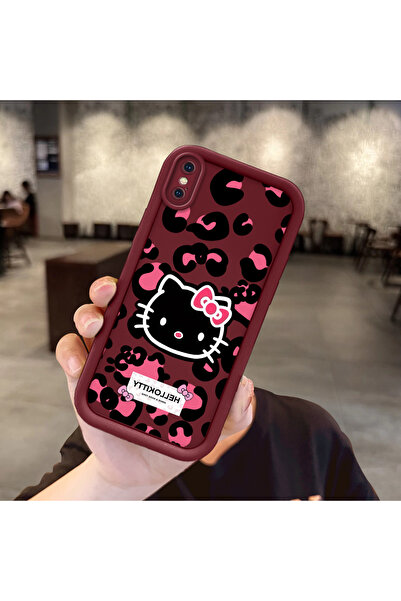 ucuc iPhone XS Max Uyumlu Darbeye Dayanıklı Kamera Korumalı Bordo Silikon Bas...