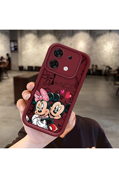 ucuc infinix Zero 30 5G Uyumlu Darbeye Dayanıklı Kamera Korumalı Bordo Siliko...