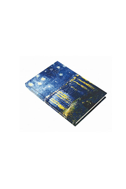 DEFFTER Art of Word-Starry Night over the Rhone (Van Gogh)Hard Cover Striped 14X20 cm