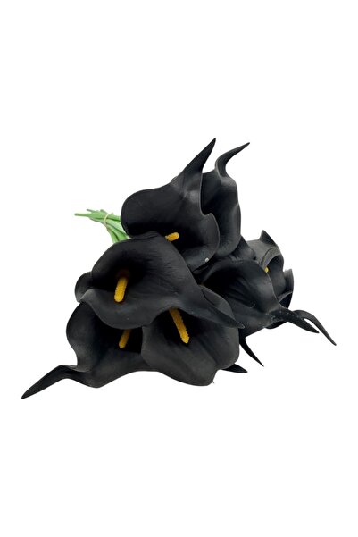 AFO Μπουκέτο με 10 Μαύρα Κρίνα Κάλα από Σιλικόνη