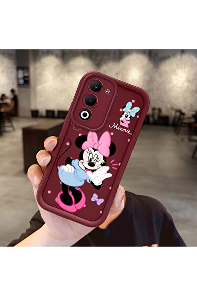 ucuc Oppo A5 4G/5G Uyumlu Darbeye Dayanıklı Kamera Korumalı Bordo Silikon Bas...