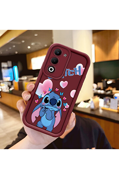 ucuc Oppo A5 4G/5G Uyumlu Darbeye Dayanıklı Kamera Korumalı Bordo Silikon Bas...