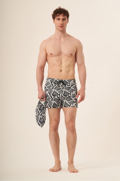 Whitefin شورت سباحة للرجال