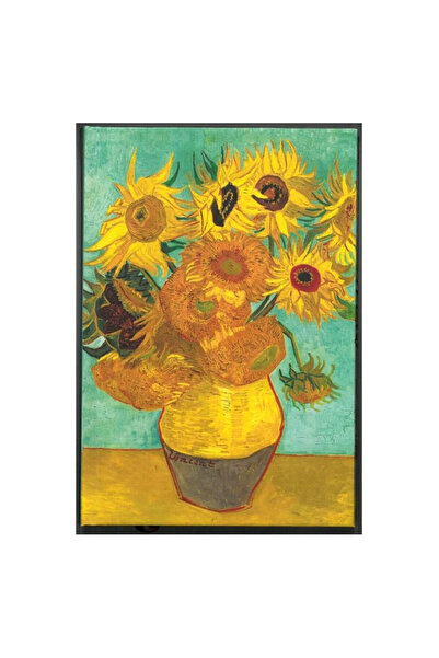 DEFFTER ART OF WORLD / VAN GOGH SUN FLOWERS 14X20 SERT KAPAK ÇİZGİLİ DEFTER 9...