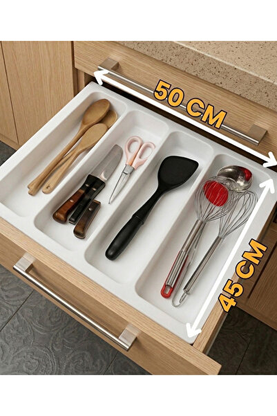 almital mobilya aksesuarları furniture accessories 50x45 cm. 4 Gözlü Beyaz Çe...